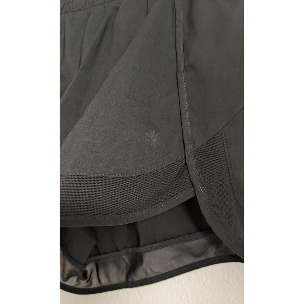 Women's ATHLETA Black Lined Running Shorts 4.25" Mesh Trimmed XS - Picture 5 of 12